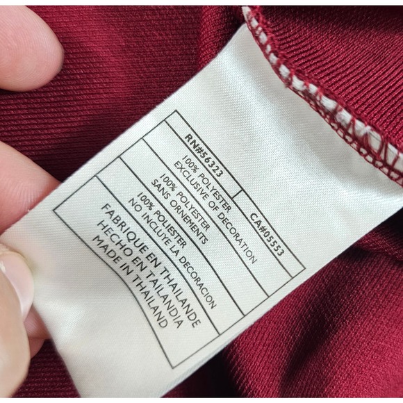 Nike fit dri golf polo size medium performance polyester red maroon active ^ - Picture 4 of 6